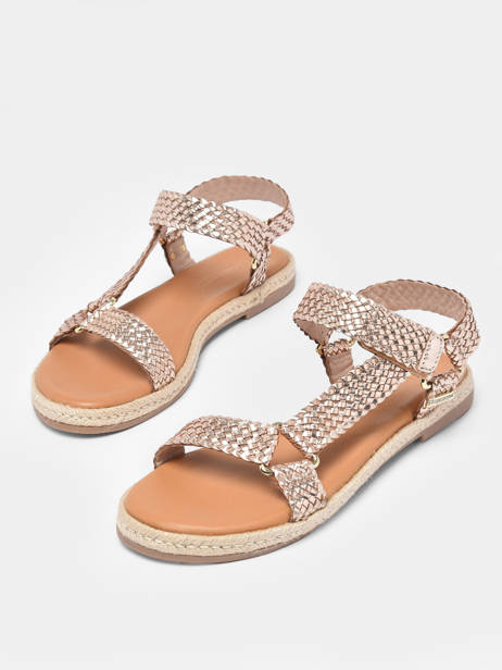 Sandales Hipsto En Cuir Les tropeziennes Or accessoires HIPSTO vue secondaire 3