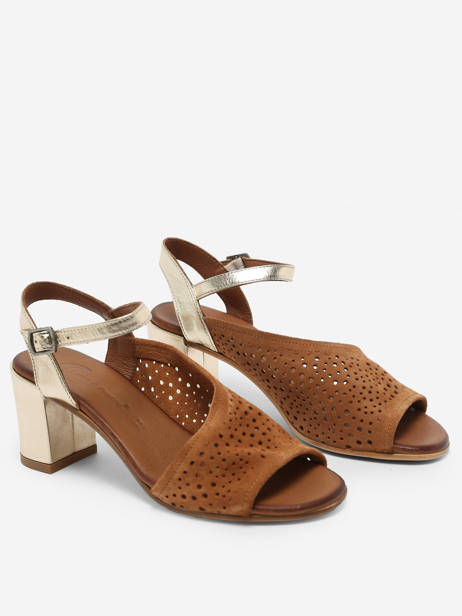 Sandales à Talon California En Cuir Lune et l'autre Marron accessoires 23WY3800 vue secondaire 2