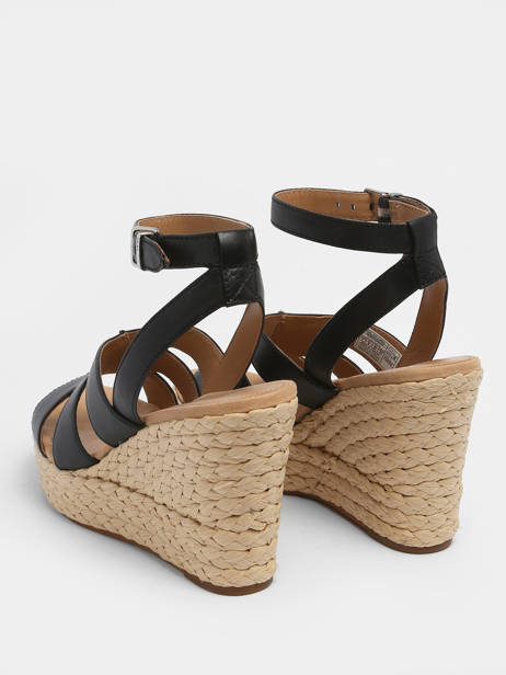 Sandales Semelle Compensée Careena En Cuir Ugg Noir accessoires 1128251 vue secondaire 4