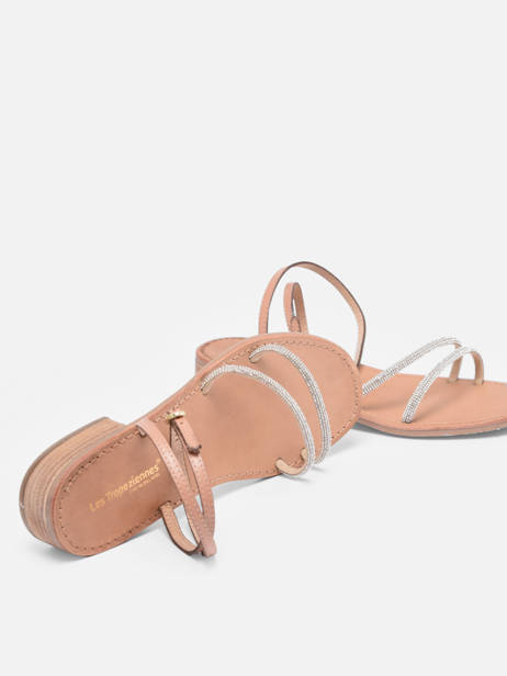 Sandales En Cuir Les tropeziennes Beige accessoires HODA vue secondaire 1