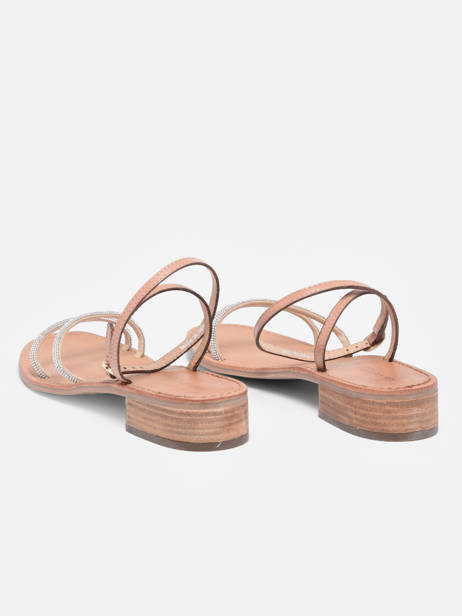 Sandales En Cuir Les tropeziennes Beige accessoires HODA vue secondaire 3