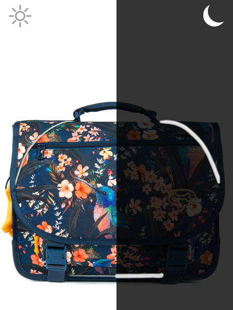 Cartable 2 Compartiments Lily Girls Stones and bones Bleu girls G vue secondaire 6