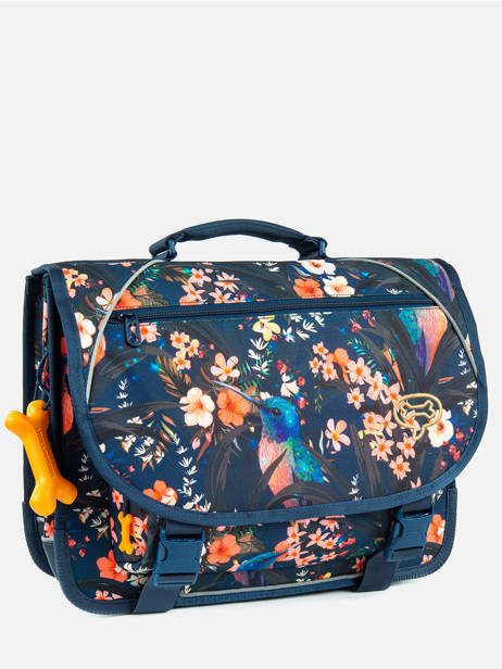 Cartable 2 Compartiments Lily Girls Stones and bones Bleu girls G vue secondaire 2