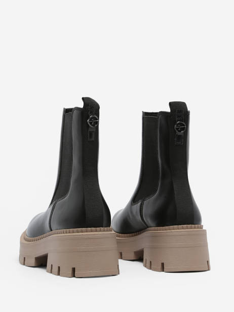 Chelsea Boots En Cuir Tamaris Noir accessoires 41 vue secondaire 3