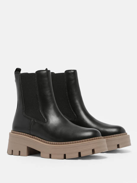 Chelsea Boots En Cuir Tamaris Noir accessoires 41 vue secondaire 4